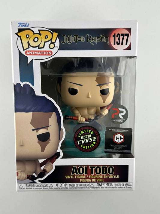 Funko POP Jujutsu Kaisen AOI TODO PRE-RELEASE GLOW CHASE Chalice Collectibles Exclusive #1377 POP! Animation