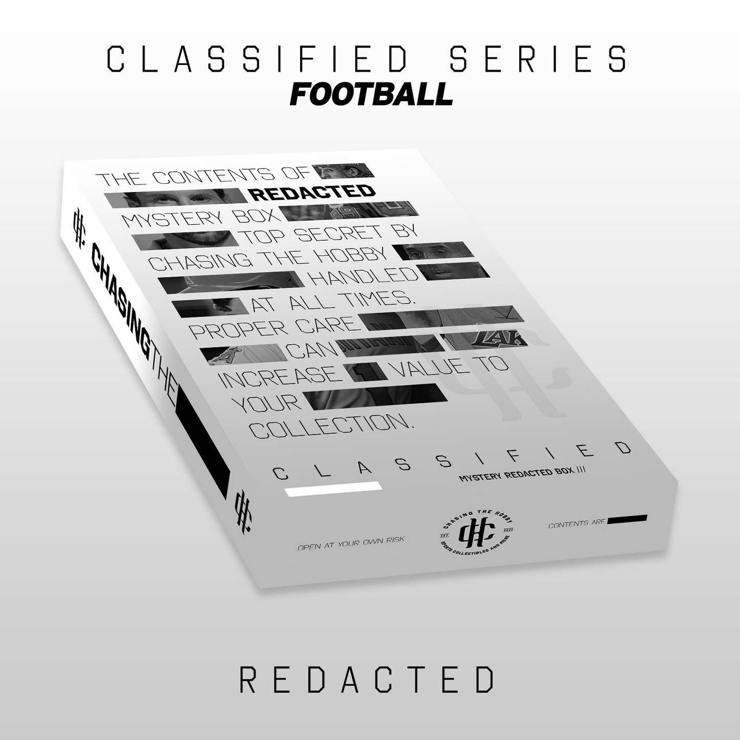 Classified Series REDACTED Football Mystery Box - ChasingTheHobby